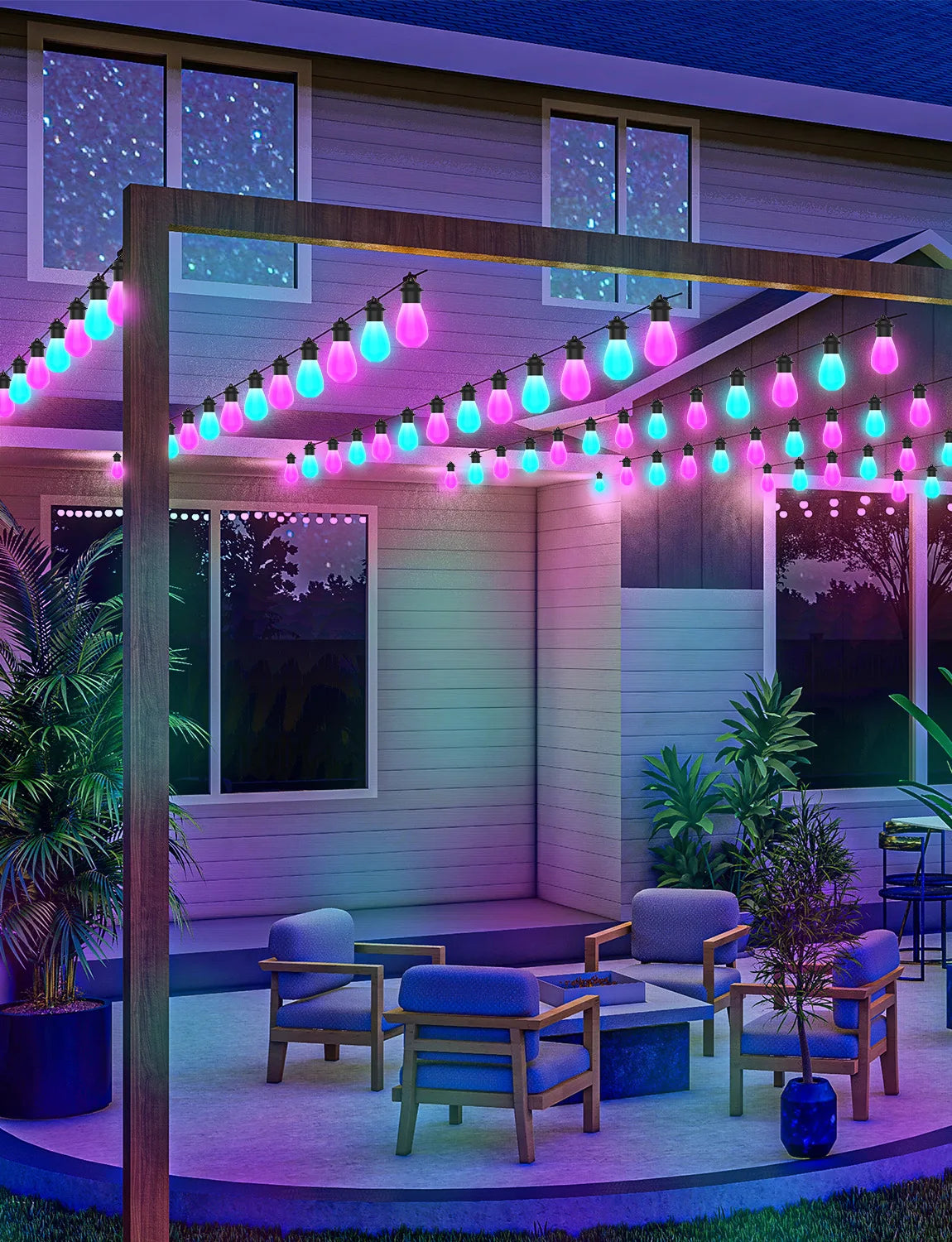 Smart WIFI S14 LED Bulb String Light USB 5V Fairy Lights Room Outdoor Garden Camping Party Decoration Festoon LED Garland Lamp