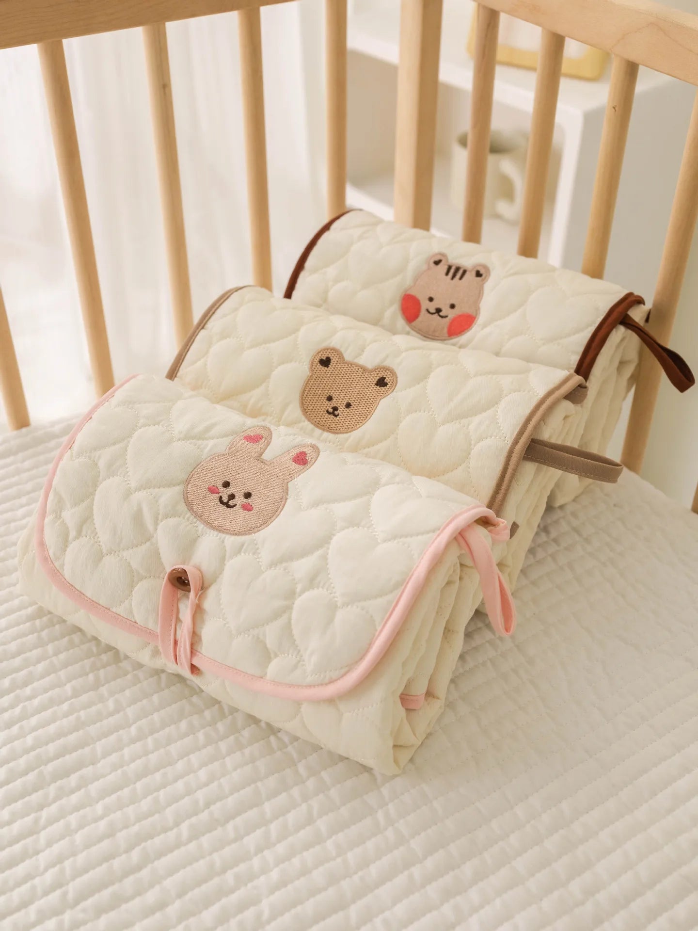 Waterproof Baby Diaper Mat Portable Cotton Changing Pad Cover for Newborn Cartoon Changing Table Baby Items