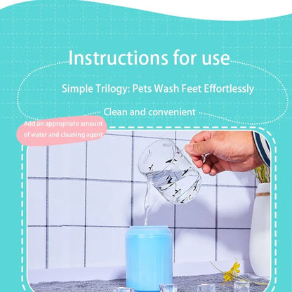 Paw Plunger Pet Paw Cleaner Soft Silicone Foot Cleaning Cup Portable Cats Dogs Paw Clean Brush Home Practical Supplies