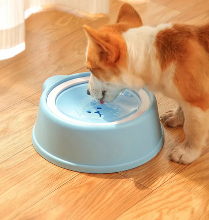 1000ml Anti-splash Dog Drinking Water Bowl Non-Wetting Mouth Floating Pet Bowl for Cats Dogs Puppy Drinking Water Dispenser