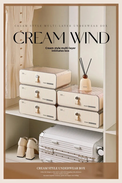 Organizer For Underwear Socks Bra Pants Scarf Tie Storage Box Wardrobe Drawer Organizers Foldable Case For Underwear Organizer