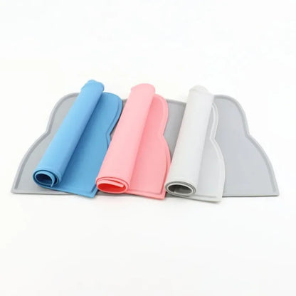 Silicone Pet Feeding Dog Cat Bowl Food Mat Non-Stick Waterproof Pet Food Feeding Pad Puppy Feeder Tray Water Cushion Placemat
