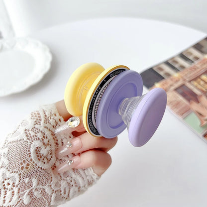 Magnetic Phone Grip Tok Folding Phone Stand Desktop Magsafe Phone Socket Solid Color Bracket INS Phone Holder