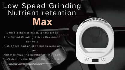 Pet Food Processor For Furry Friends-premium Bowls & Feeders White Silk Screen Smart Automatic Pet Feeder