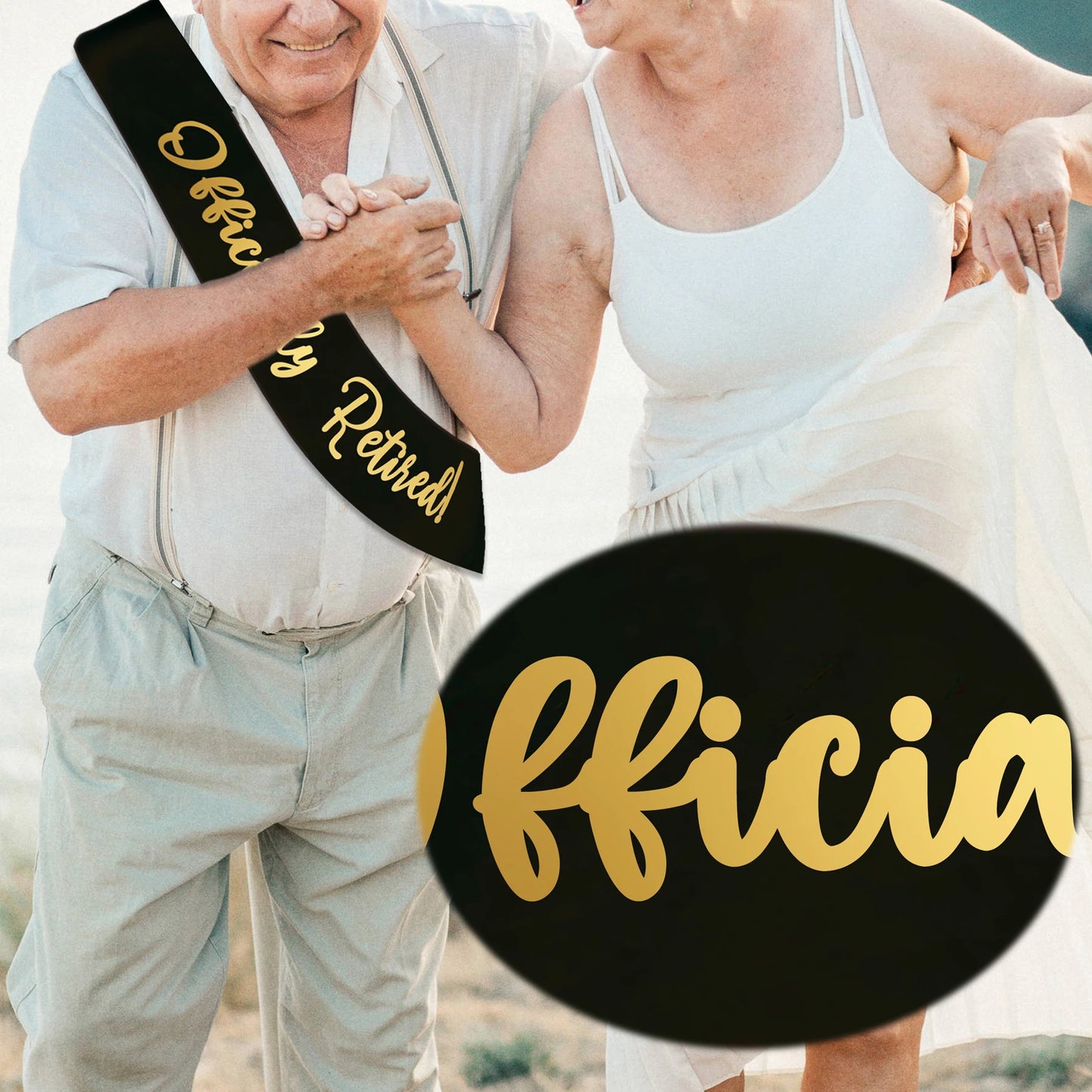 Retirement Party Decorations Supplies, Gold Glitter Banner Retirement Party Balloons Retirement Party Sash