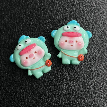 100pcs Cartoon porker Sanrio diy resin accessories accessories handmade hairpins mobile phone cases headwear supplies