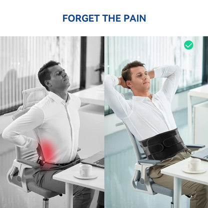 Back Brace with Lumbar Pad,6 Flexible Support,Back Brace for Men Lower Back,Lightweight Back Brace for Lower Back Pain