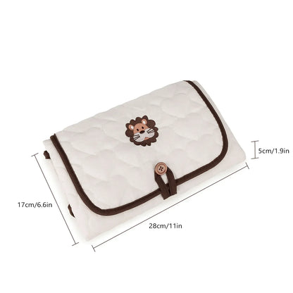 Baby Foldable Diaper Changer Baby Changing Mat Waterproof Changing Pad Portable Diaper Bag Newborn Bedding Supplies Storage Bags