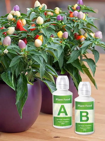 100ml Fertilizer A and B Hydroponic Garden Plant Food Plant Fertilizer For Flowers Vegetables Grass Nutrients Garden Plant Using
