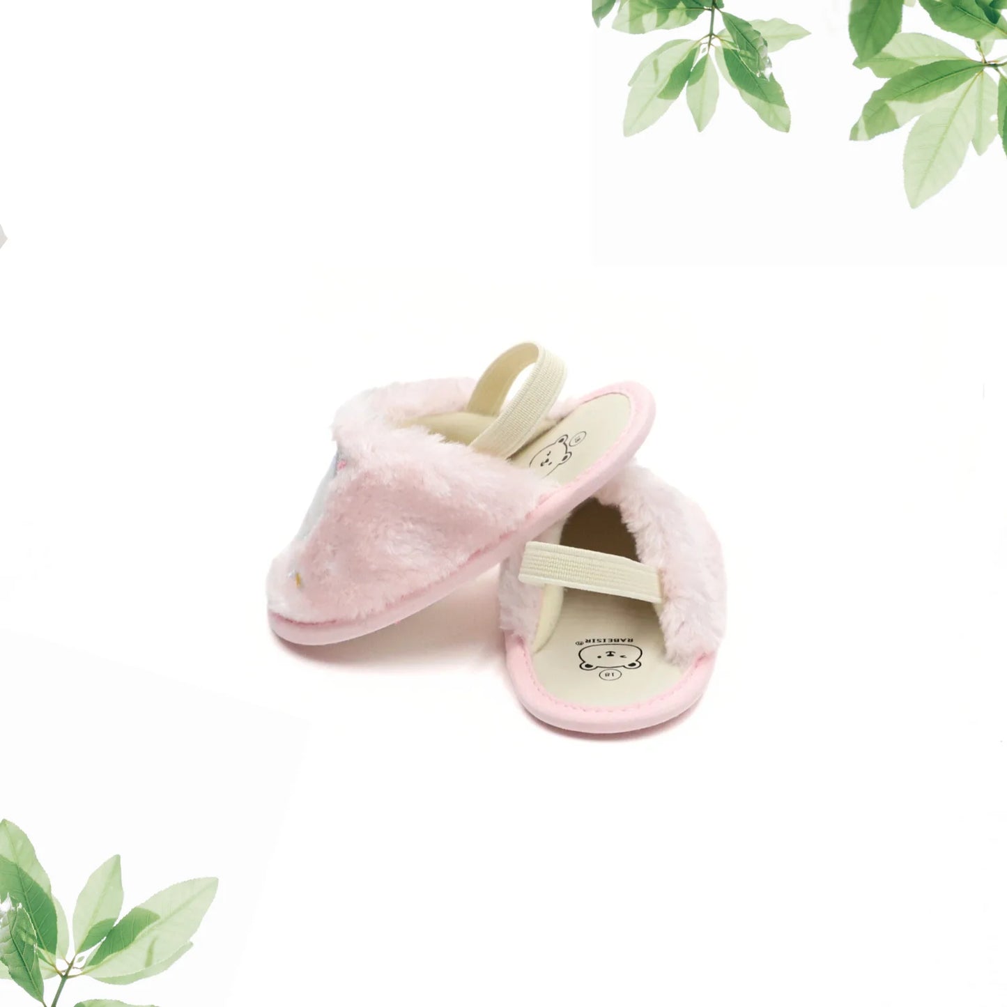 Baby slippers for babies learn to walk, non-slip and anti-fall, suitable for 0-6-12-18 months, soft and breathable soles, suitab