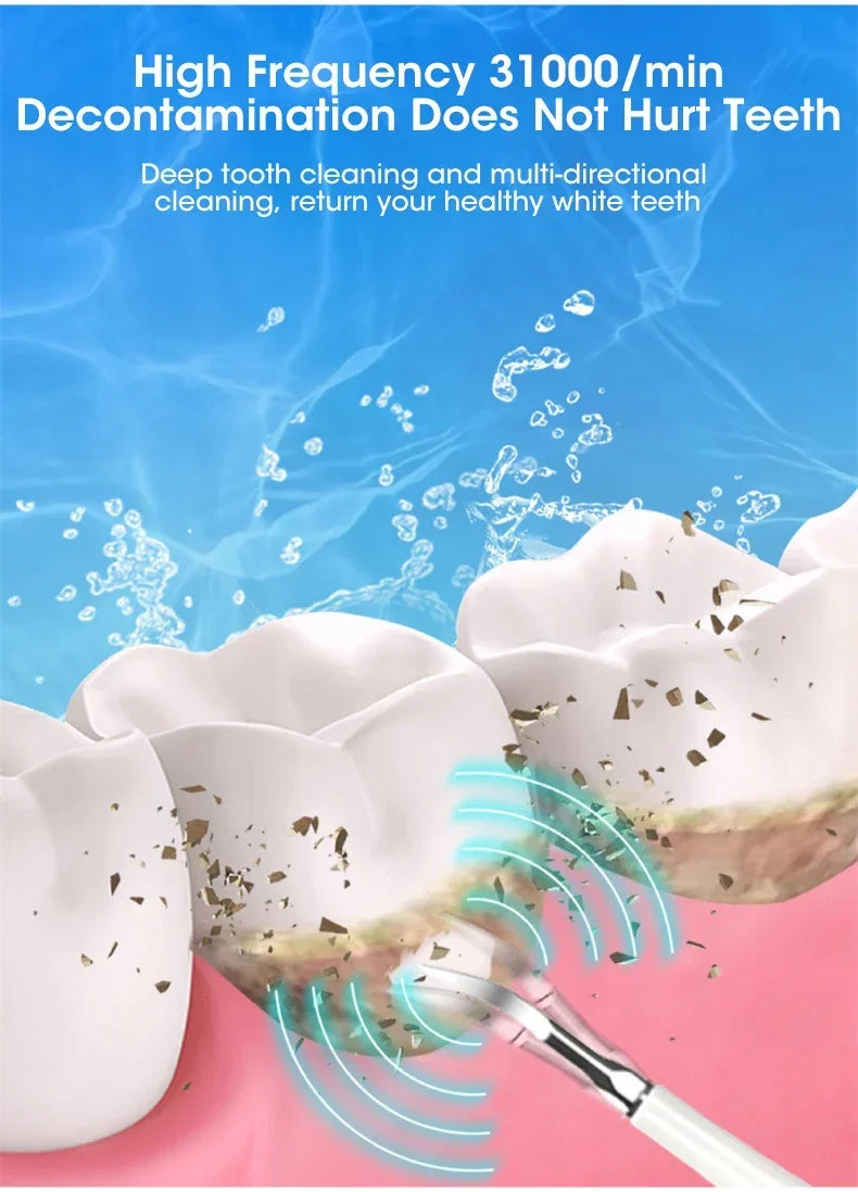 Electric Toothbrush Sonic Dental Teeth Whitening Kit Tooth Whitener Calculus Tartar Remover Tools Cleaner Stain Oral Care