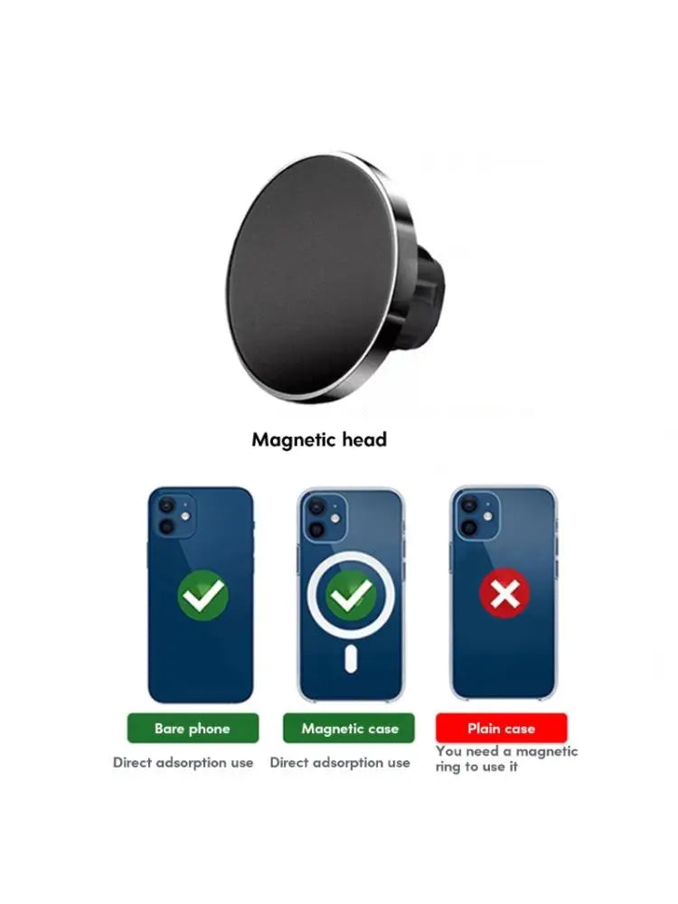 Magnetic Phone Holder for Car Mount Magnets Phone Holder Mount Hands Free Phone Holder Mount for Phone 12/13/14/15