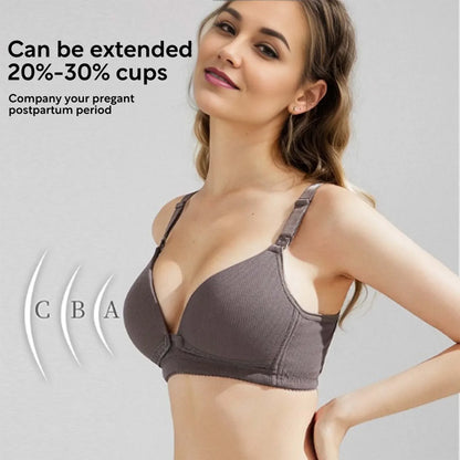 Maternity Nursing Bra with Thin Cups and Front Clasp for Easy Breastfeeding Prevent Sagging Women Solid Color Underwear Clothing