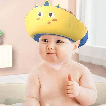 Children Shower Shampoos Hat Soft Adjustable Waterproof Wash Hair Hat for Kids Ear and Eye Safe Protection Baby Shampoo Cap