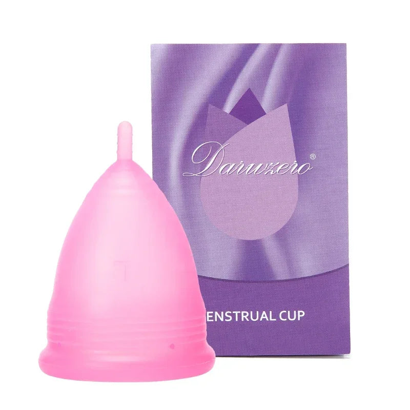 Deluxe Medical Grade Silicone Menstrua Cup Menstrual Period Cup Feminine Hygiene Menstrual Cup Women Lady for Menstrual Period