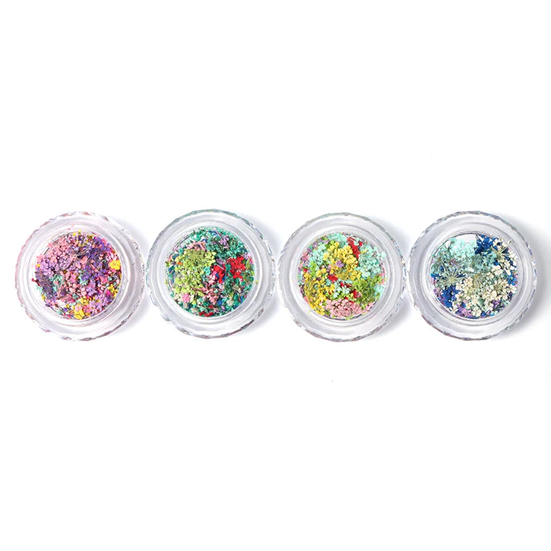 1 Box Nail Art Flower Decoration Delicate Dried Flower Nail Art Decorations Exquisite Nail Art Beauty For Charms Accessories