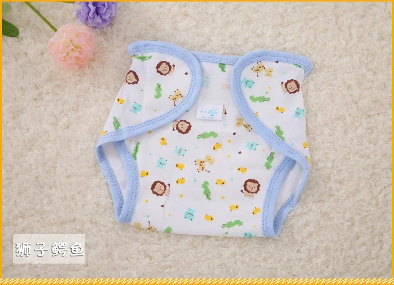 Kids Nappies Reusable Diaper Cover Adjustable Children Nappy Changing Baby Cloth Diaper 0-2Y
