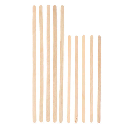 50pcs Disposable Wooden Coffee Stirrers Hot Cold Drinking Stir Beverage Stir Sticks Biodegradable Utensils Bar Cafe or Home Use