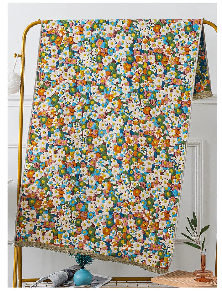 Large And Thick Bath Towels Pure Cotton Gauze Tassel Shower Robe Soft Absorb Water Bathroom Wrapped Towel Beach Towel 80x160cm