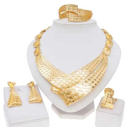 Jewelry For Women Necklace Rings Earrings Bracelet Set Fashion Simple Pendant Everyday Wear Nigerian Weddings  Jewelry Gifts