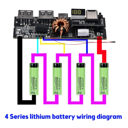 Daily Sale PD Power Bank 6-Port 21700 Two-Way Fast Charging Mobile Power Module For High Capacity 18650 Battery Assemble