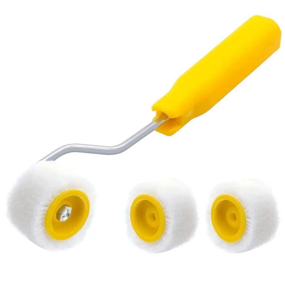 Plastic Mini Paint Rollers Wool Ergonomic Design Wool Roller Brush Durable Touch Up Trim Edge Trim Edge Brush Roller