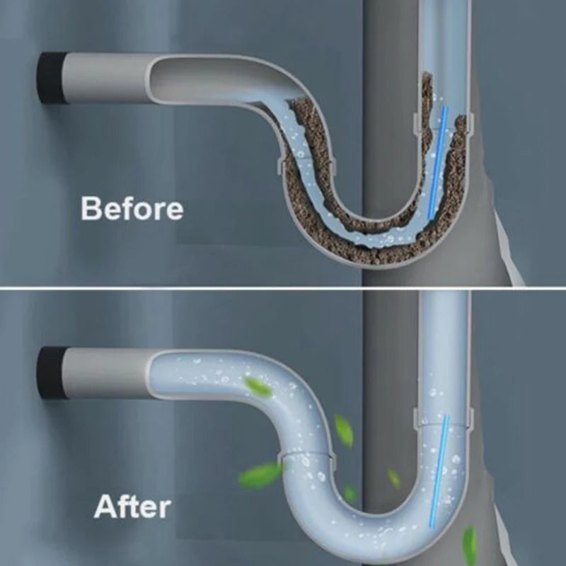 12Pc 10cm Solid Sani Sticks Oil Decontamination Kitchen Toilet Bathtub Drain Cleaner Sewer Pipe Eliminate Odor Clog Cleaning Rod