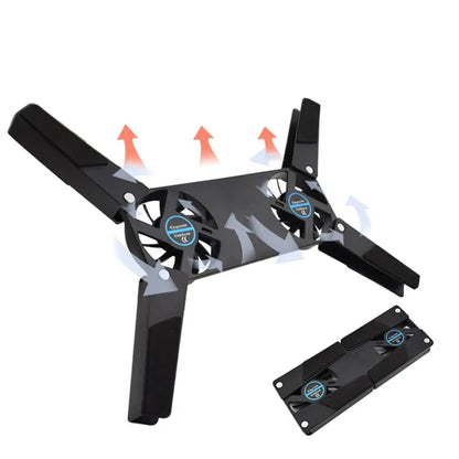 Laptop Cooling Pad Laptop Cooler USB Powered Cooling Pad Bracket 2 Fans for Laptop Universal 7 15" 1 Laptop Stand