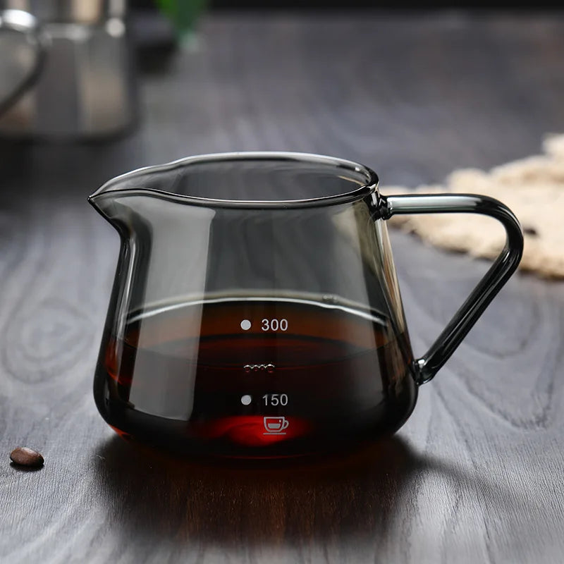 YOMDID 400/600ML Coffee Pot Glass Coffee Teapot Coffee Carafe Reusable Milk Juice Coffee Kettle Coffee Server Without Filter Cup
