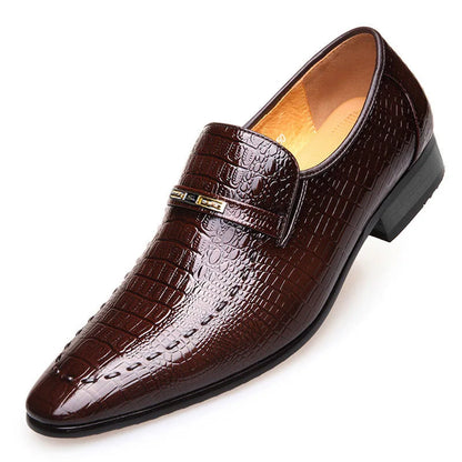 Men leather shoes new style luxury crocodile pattern men business formal shoes casual social shoes men wedding shoes