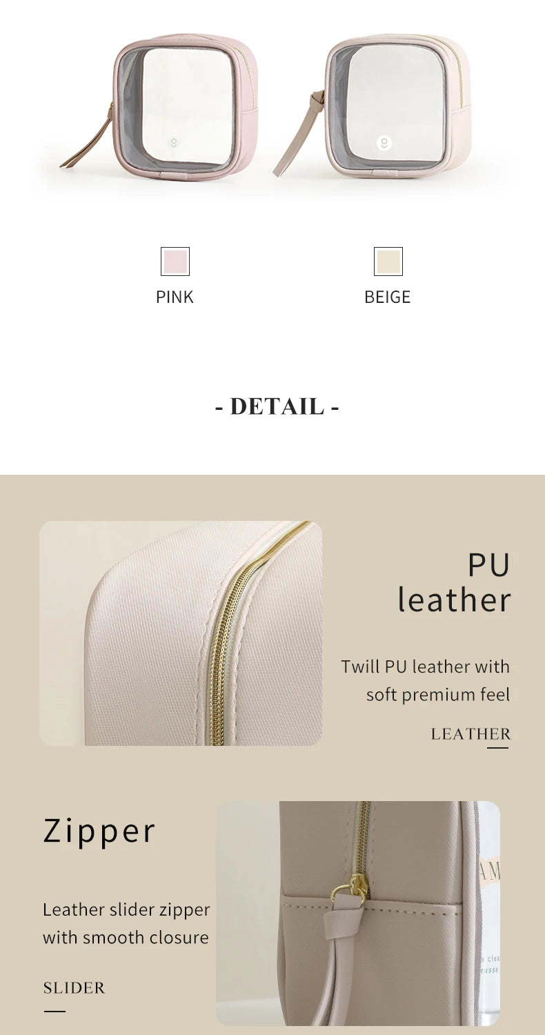 Tianzong Toiletry Bag Portable Travel Business Trip Cosmetics Cosmetics Bag Waterproof Transparent Cosmetic Bag