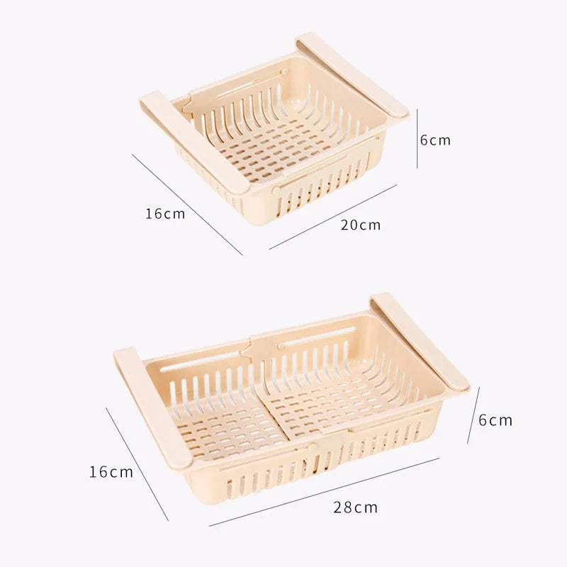 Hanging Kitchen Organizer Refrigerator Egg Fruit Storage Box Drawer Baskets Kitchen Accessories Fridge Organizer Shelf