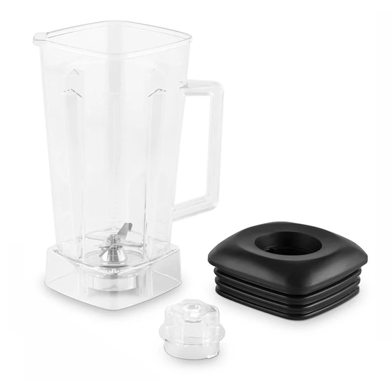 commercial Blender spare parts BPA FREE 2L Square Container Jar Jug Pitcher Cup bottom with serrated smoothies blades lid