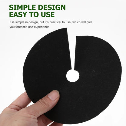 20 Pcs Ground Cloth Agriculture Ring Control Fabric Anti-grass Protection Pad