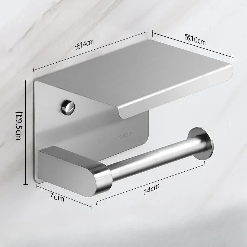 Stainless steel tissue holder for bathroom accessories