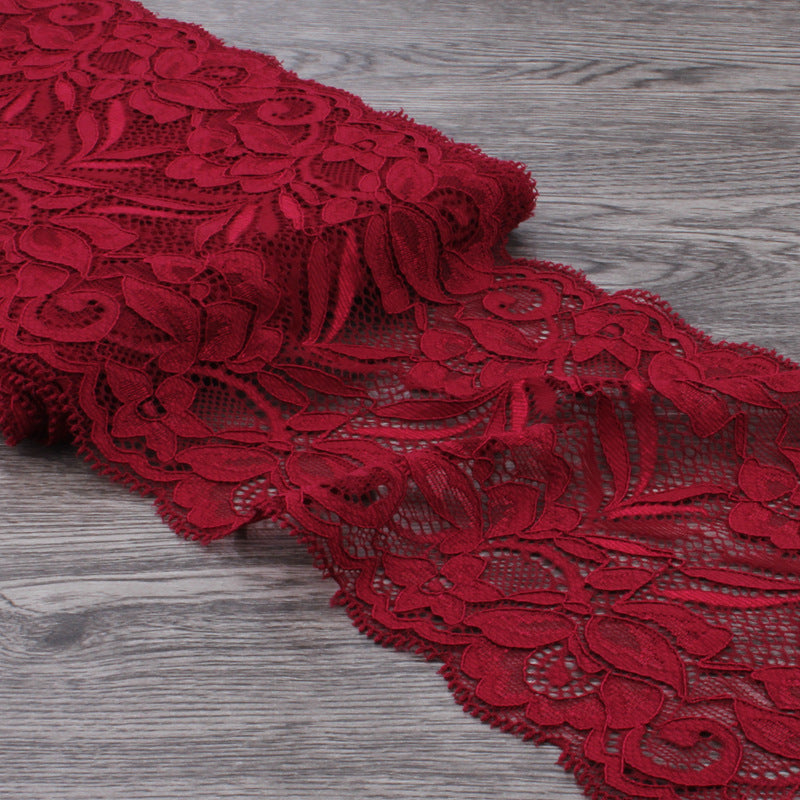 15cm Wide Lace Fabric Elastic Lace Ribbon 1meter DIY Apparel Sewing Handmade Crafts Lace Tape