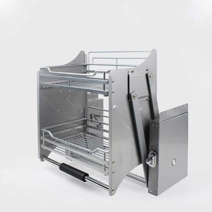 Kitchen Cabinet Wall Cabinet Lifting Pull Baskets Pull-down Kitchen Storage Rack Cabinet Pull Basket Damping Buffer Lift