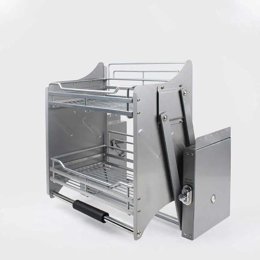 Kitchen Cabinet Wall Cabinet Lifting Pull Baskets Pull-down Kitchen Storage Rack Cabinet Pull Basket Damping Buffer Lift