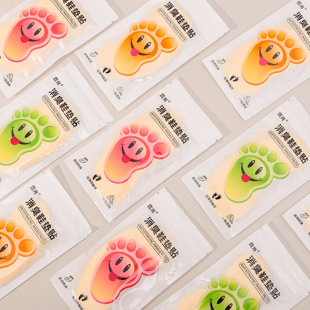 12/60pcs Shoes Deodorant Sticker Deodorant Foot Odor Deodorants Sneaker Smell Fresh Fruity Aroma Insole Sterilization Sticker