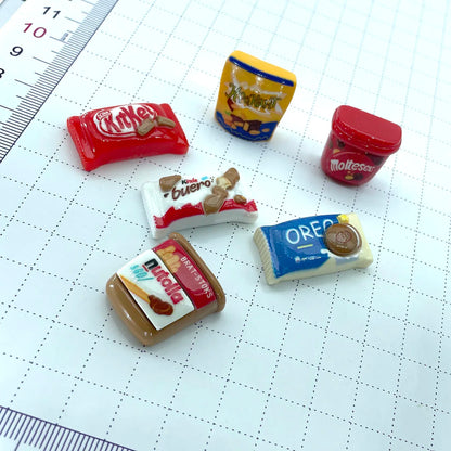 Resin Miniature Refrigerator Cartoon Snacks Refrigerator Magnets Home Decor Magnets Food Decor Magnets