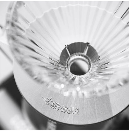 MHW-3BOMBE Pour Over Coffee Dripper Glass Coffee Dripper Coffee Filter Cup Reusable Coffee Drip Filter Cone Coffee Maker