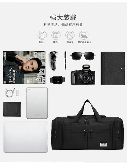 70CM 70L Nylon Luggage Travel Gym Outdoor Bag Large Travelling For Women Men Duffle Handbags Shoulder Weekend Sports Bag maletas