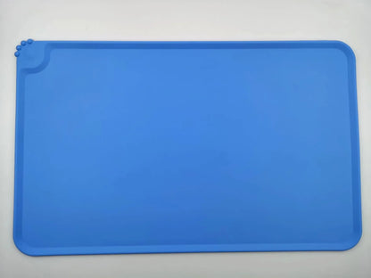 Food Grade Silicone Bowl Mats, Non - slip Food Pan Mat With Border, Waterproof Silicone Pet Placemat, Pet Feeders
