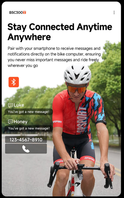 iGPSPORT BSC300T Touch-screen Bike Computer Global Map Cycling Computer Wireless Bike GPS Computer Support E-bike