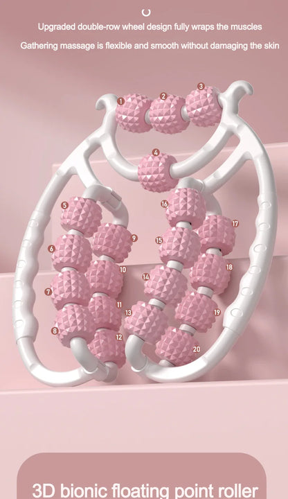 Leg massager ring clamp leg roller slimming leg artifact relaxation and unblocking roller double massage to relieve soreness