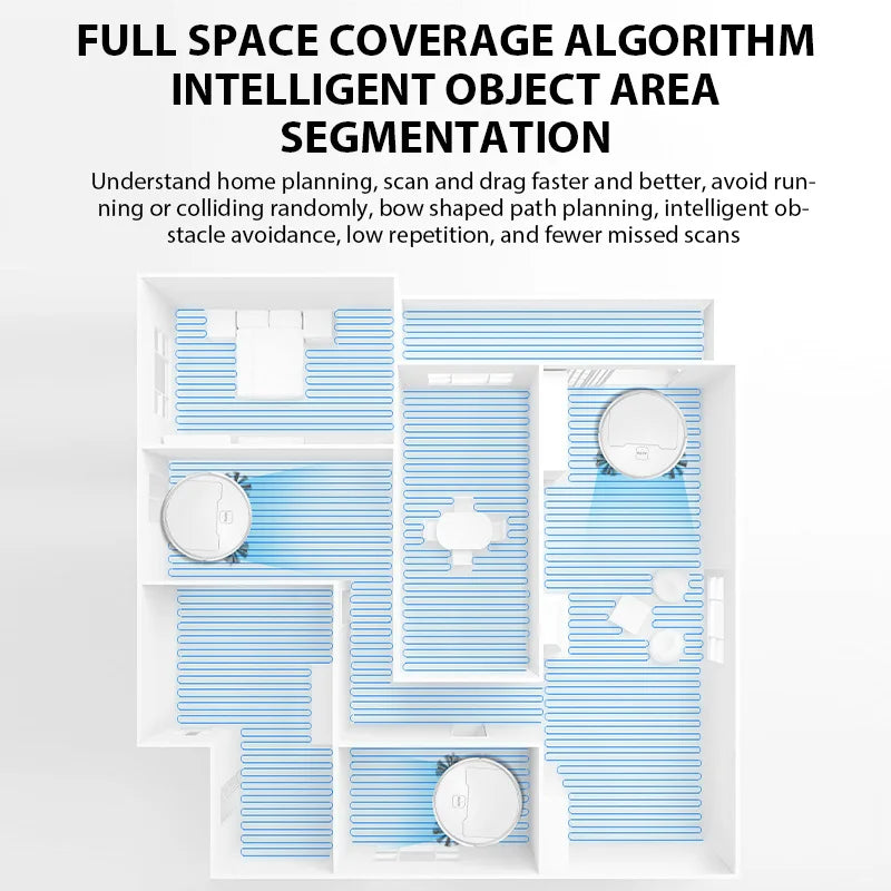 New Wireless Smart Robot Vacuum Cleaner Multifunctional Super Quiet Vacuuming Mopping Humidifying For Home Use Home Appliance