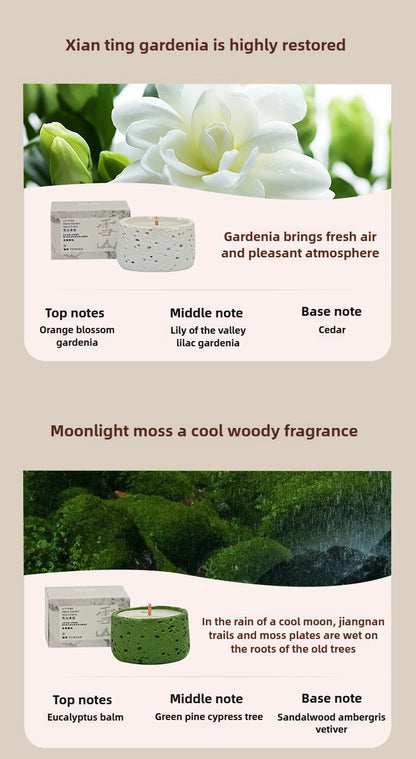 Premium Aromatherapy Scented Candles - Handmade Soy Wax Candles for Relaxation and Home Decor - Long-Lasting Fragrance ﻿