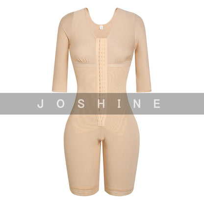 Shapewear jumpsuit with short sleeves Fajas Colombianas Tummy Control Butt Lifter Body Shaper Postpartum Girdle Waist Trainer