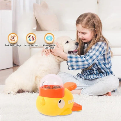 Automatic Dog Feeder Duck Design With Pedal For Feeding And Water Drinker Dogs Food Dispenser Pet Bowl