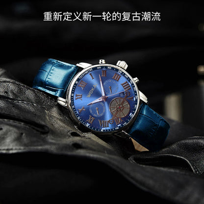 New 2023wokai business watch Quartz sports watch leisure belt men's watch men's watch